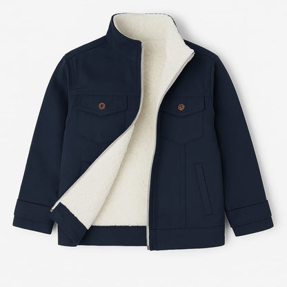 Navy Explorer Sherpa Jacket