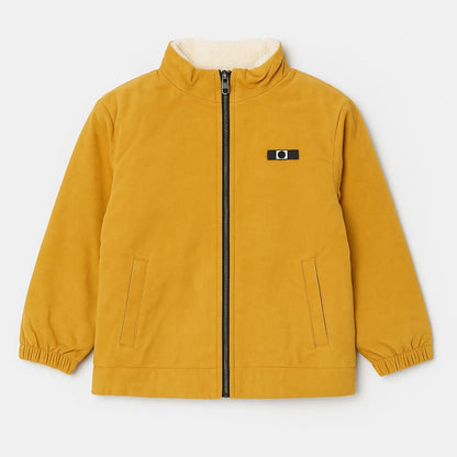 Mustard Baby Cord Winter Jacket