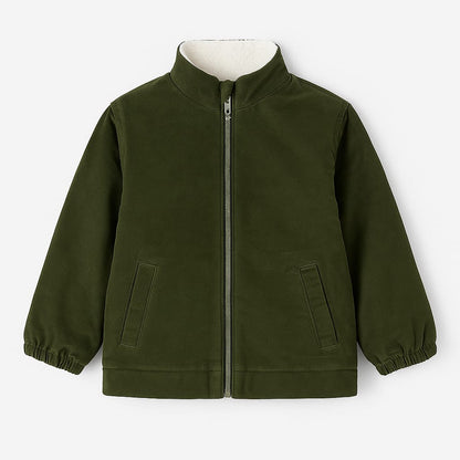 Olive Mini Cord Winter Jacket