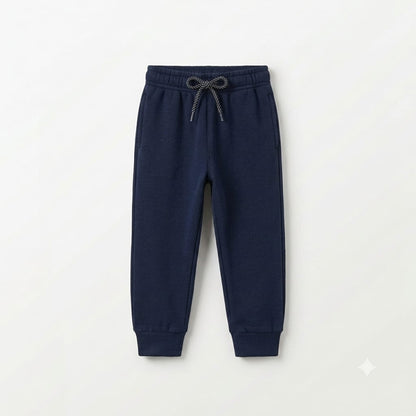 Classic Kids’ Two-Stripe Navy Fleece Joggers
