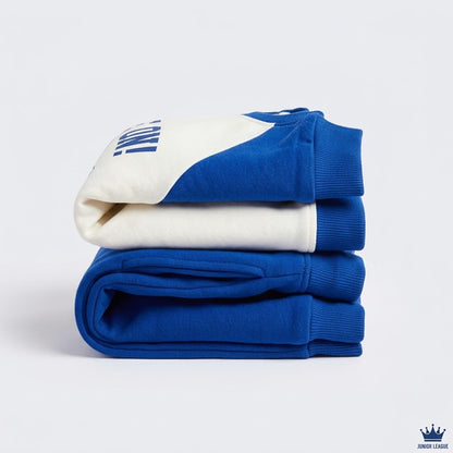 Kids "Game On" Royal Blue Basketball Raglan Tracksuit Set