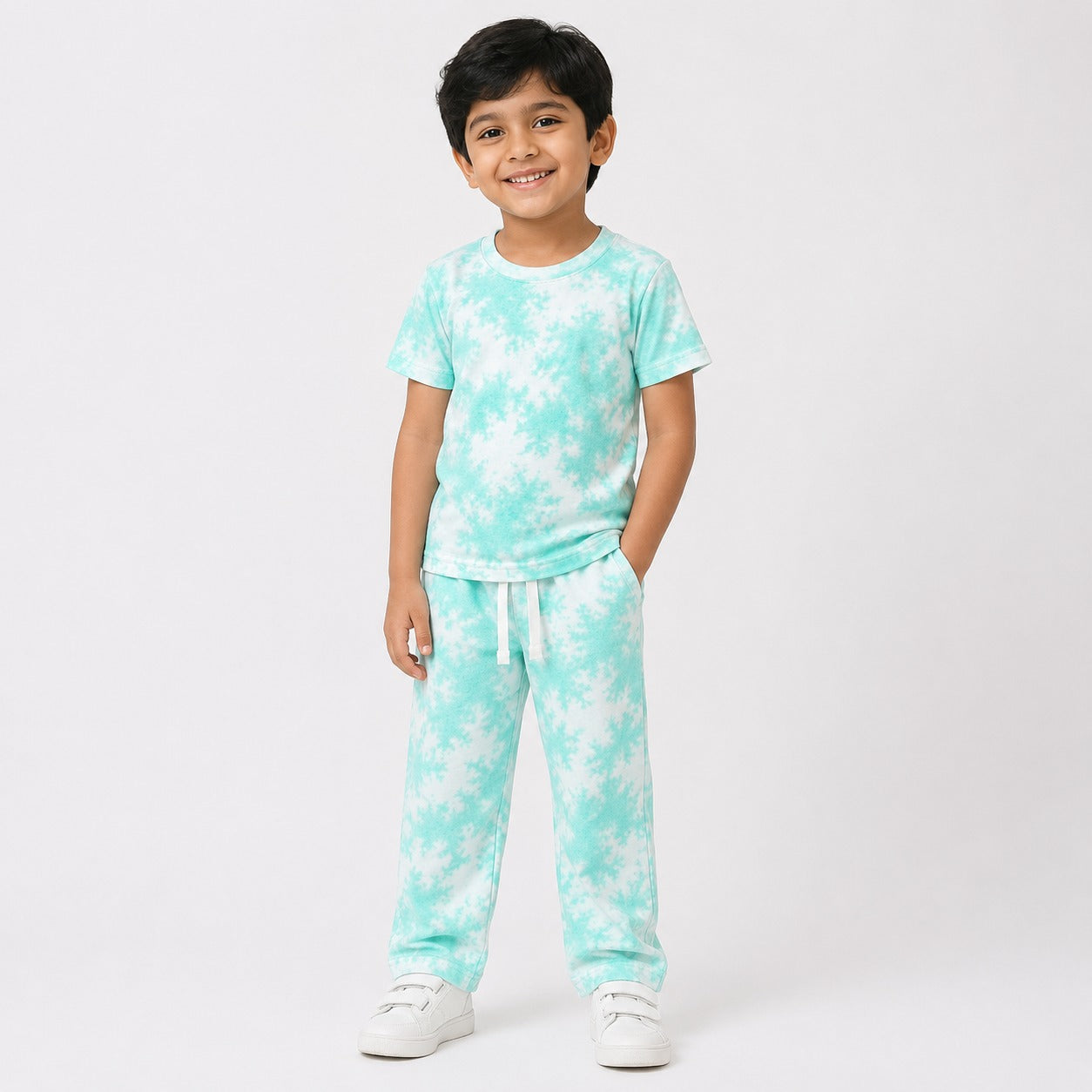 Mint Cloud Tie n dye Co-ord Set