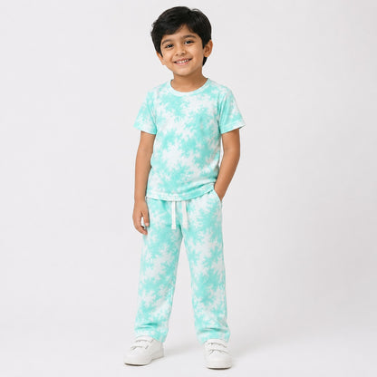 Mint Cloud Tie n dye Co-ord Set