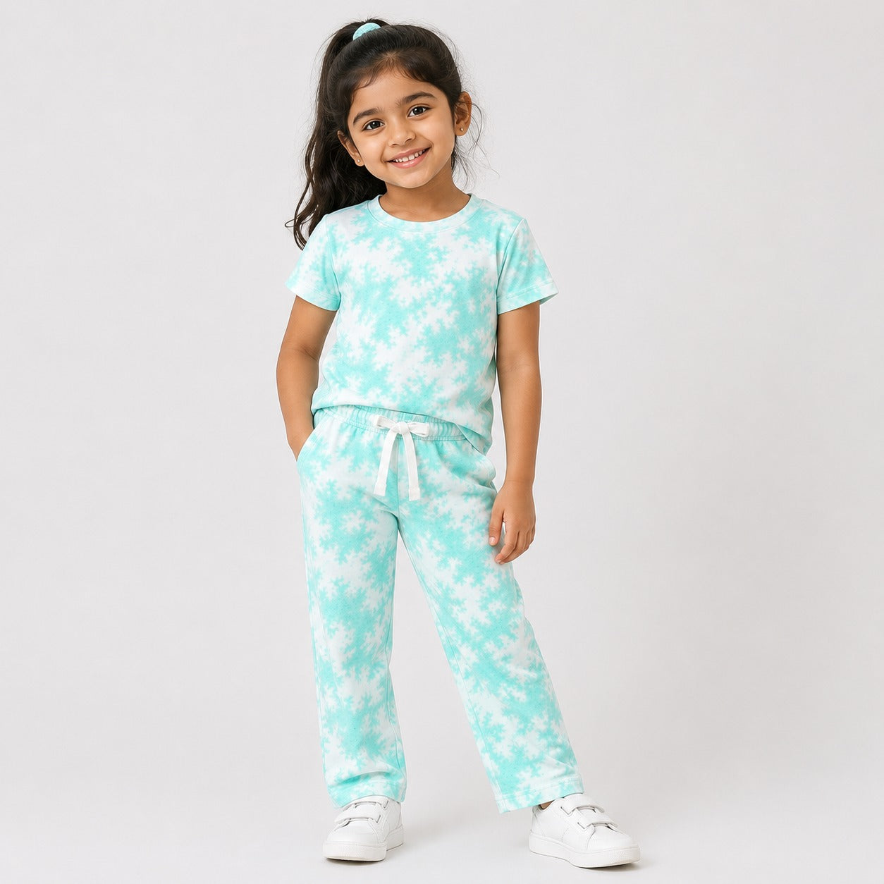 Mint Cloud Tie n dye Co-ord Set