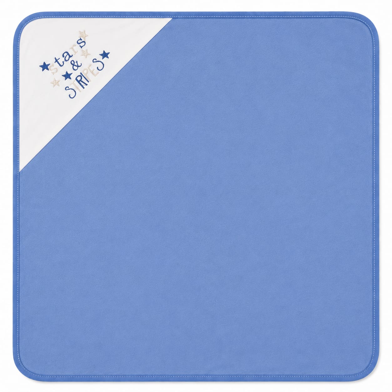 Stars & Stripes Baby Wrapping Sheet – Soft Cotton Receiving Blanket (Blue)