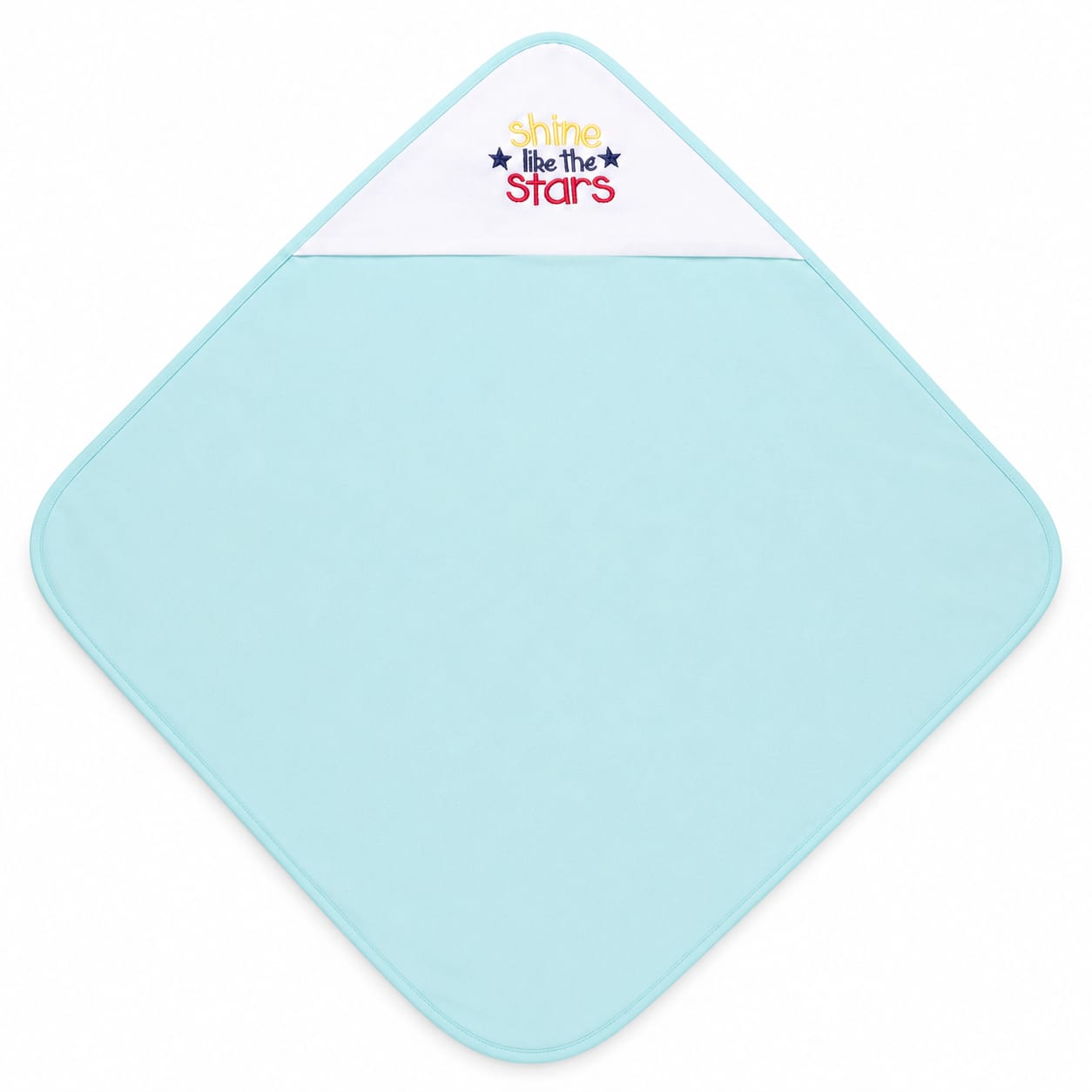 Shine Like the Stars Baby Wrapping Sheet – Soft Cotton Receiving Blanket (Baby Teal)