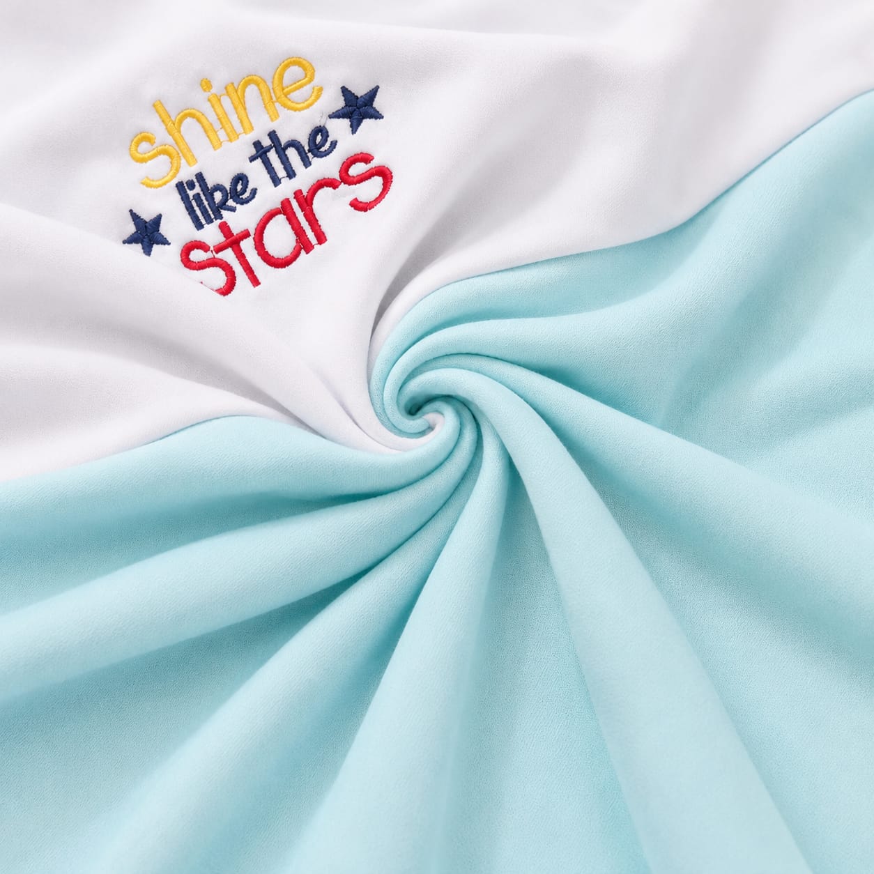 Shine Like the Stars Baby Wrapping Sheet – Soft Cotton Receiving Blanket (Baby Teal)