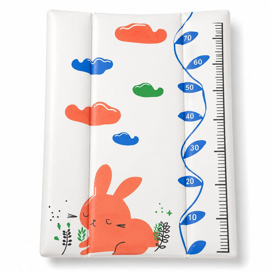 Bunny Growth Chart Waterproof Baby Bath Mat