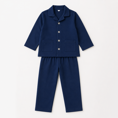 Premium Soft Cotton Night Suit Navy blue