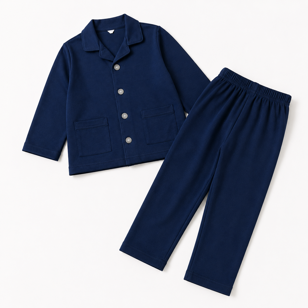 Premium Soft Cotton Night Suit Navy blue