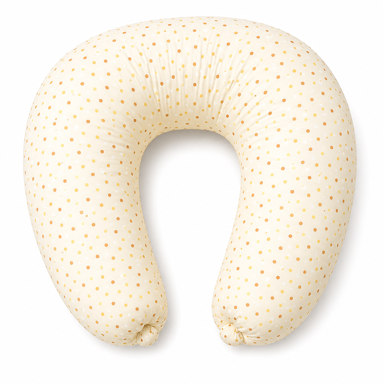 Cream Polka Dot Baby U-Shaped Feeding Pillow