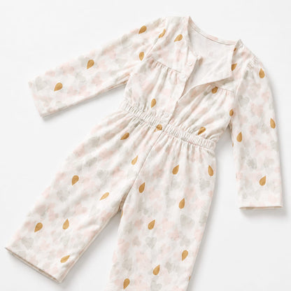 Hearts Kids Cotton Long Sleeve Jumpsuit