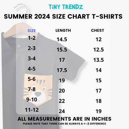Kids Sunny Summer doodles Tee (Peach)
