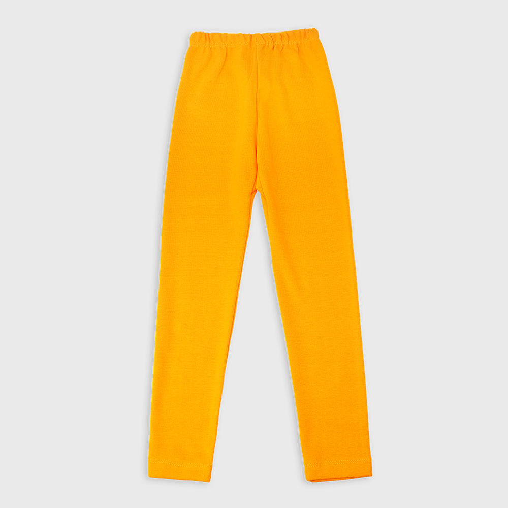 Solid Leggings for Girls Mango Yellow