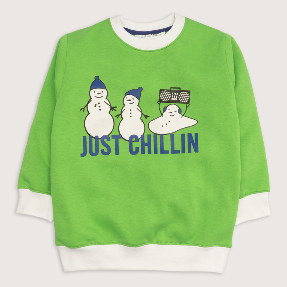 Green Just Chilling Sweatshirt